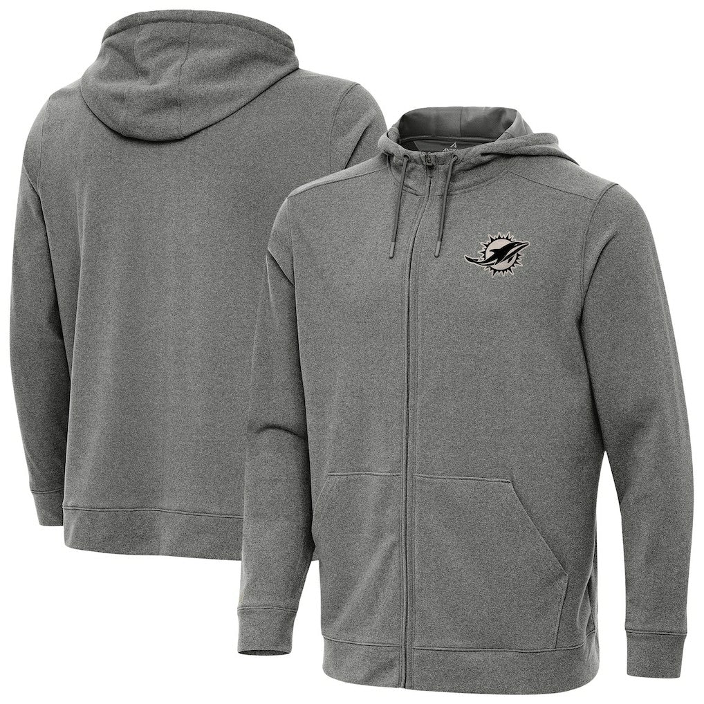 Antigua Effortless Full-Zip Hoodie Jacket - Miami Dolphins