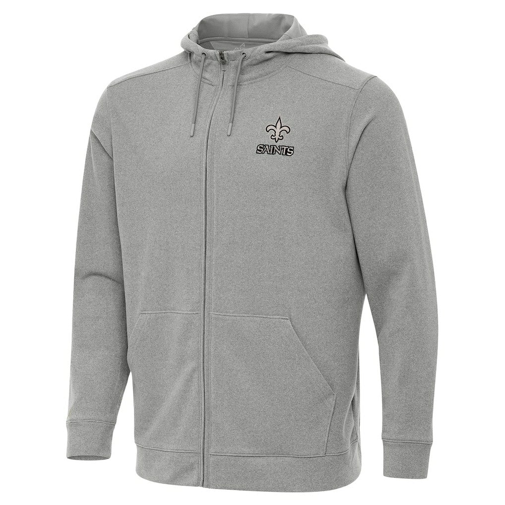 Antigua Effortless Full-Zip Hoodie Jacket - New Orleans Saints