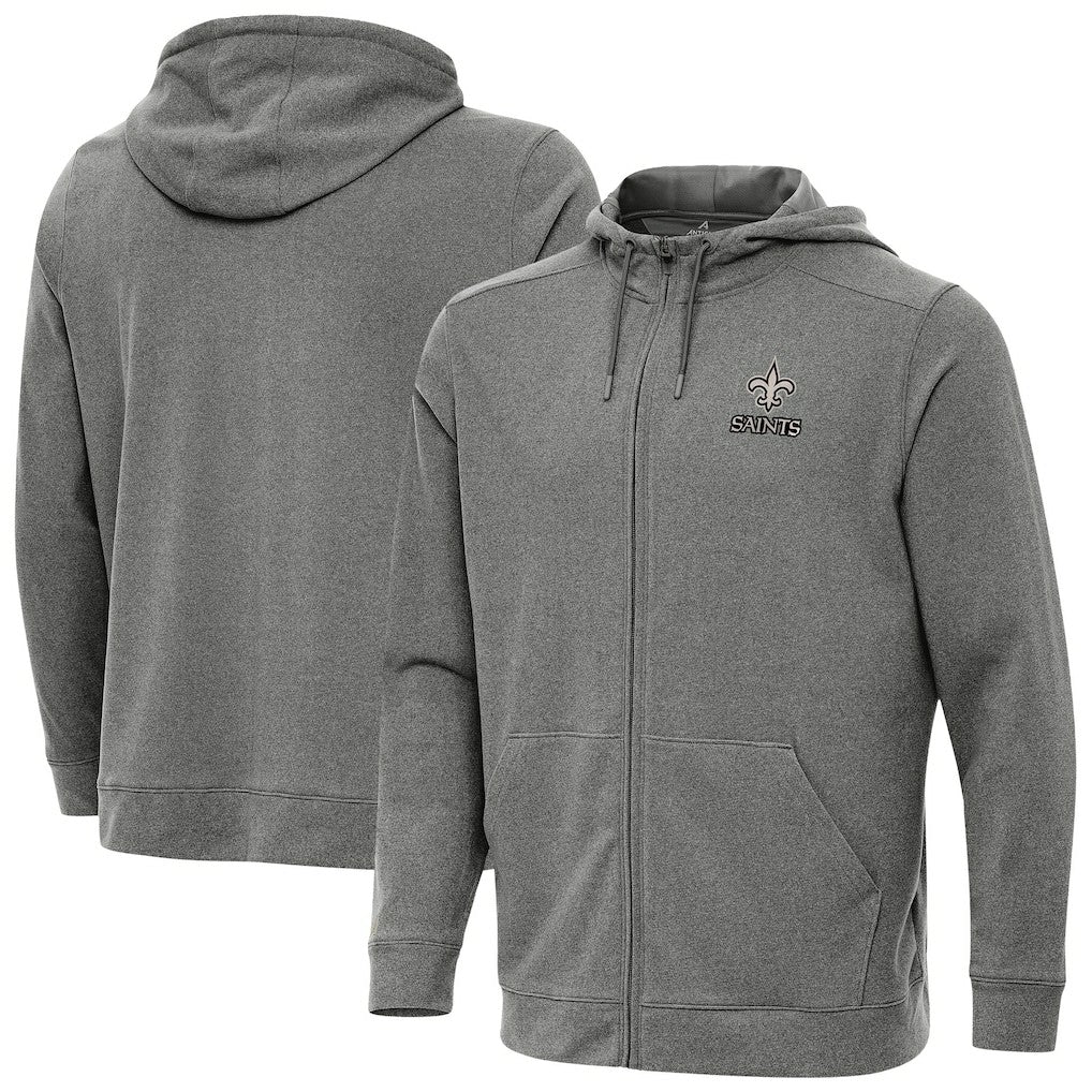 Antigua Effortless Full-Zip Hoodie Jacket - New Orleans Saints