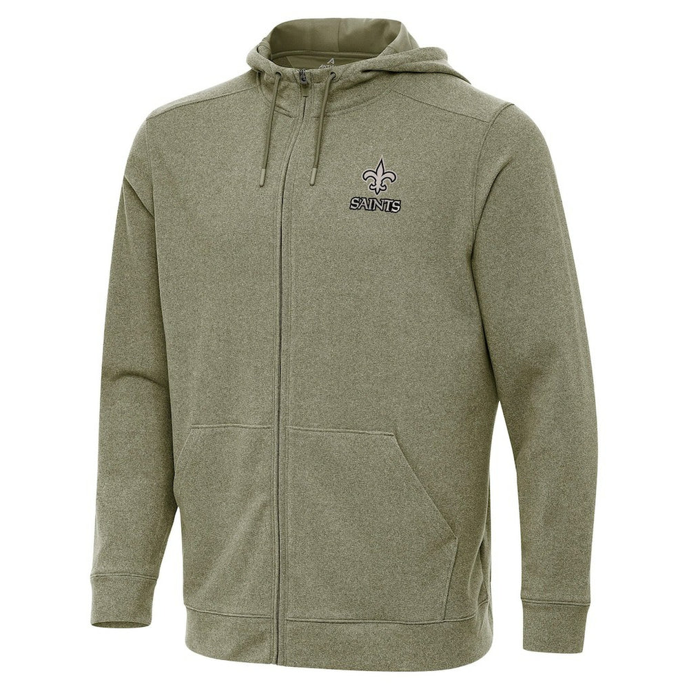 Antigua Effortless Full-Zip Hoodie Jacket - New Orleans Saints