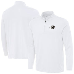 Antigua Reprocess Quarter-Zip Top - Miami Dolphins