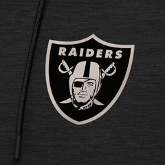 Antigua Spikes Raglan Quarter-Zip Hoodie - Las Vegas Raiders