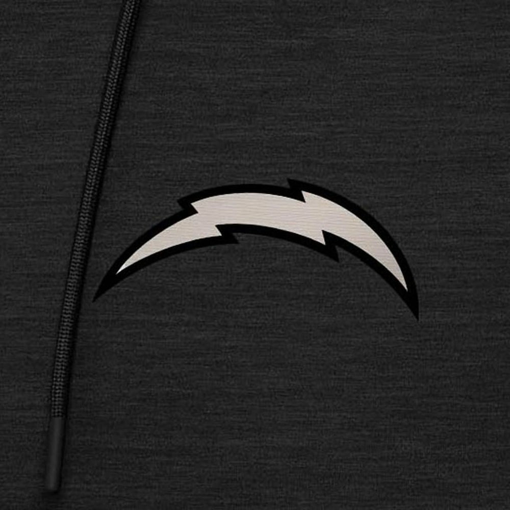 Antigua Spikes Raglan Quarter-Zip Hoodie - Los Angeles Chargers
