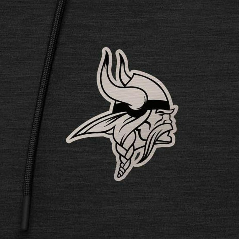 Antigua Spikes Raglan Quarter-Zip Hoodie - Minnesota Vikings