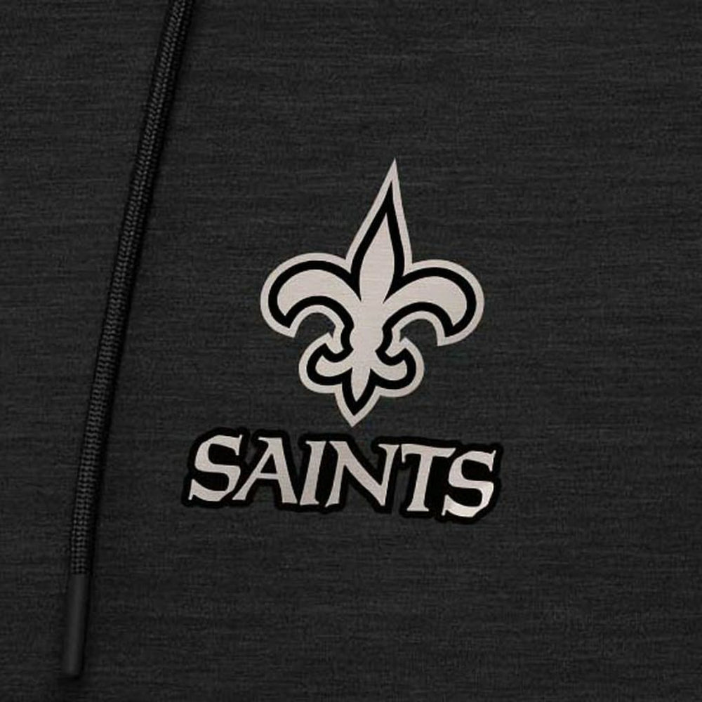 Antigua Spikes Raglan Quarter-Zip Hoodie - New Orleans Saints