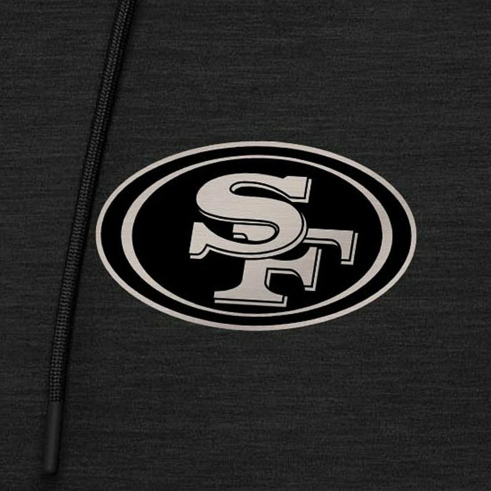 Antigua Spikes Raglan Quarter-Zip Hoodie - San Francisco 49ers