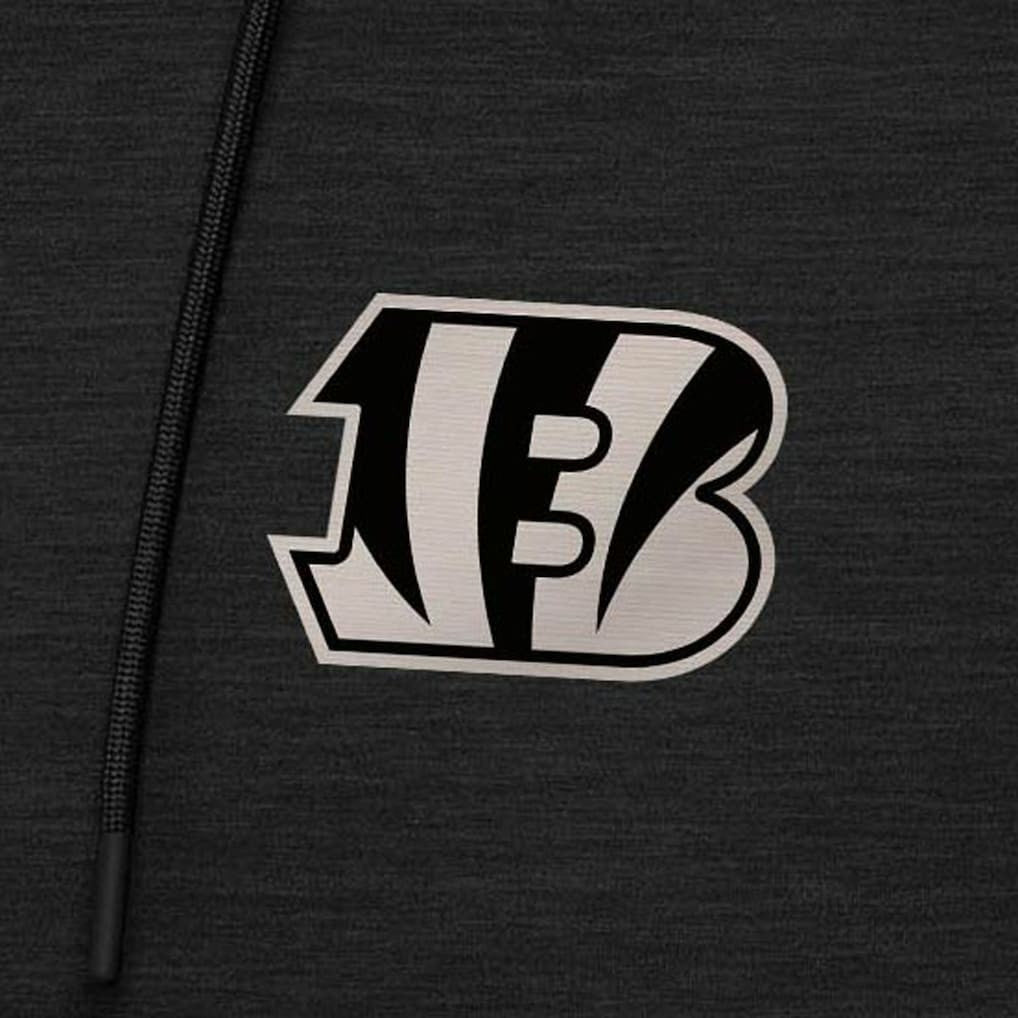 Antigua Spikes Raglan Quarter-Zip Hoodie - Cincinnati Bengals
