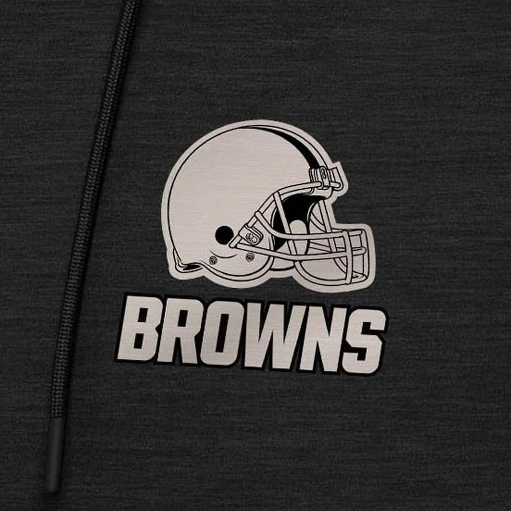 Antigua Spikes Raglan Quarter-Zip Hoodie - Cleveland Browns