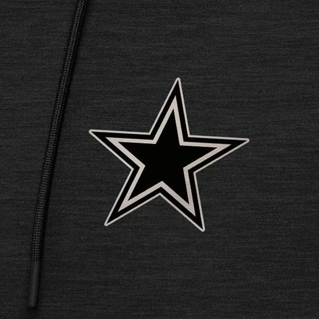 Antigua Spikes Raglan Quarter-Zip Hoodie - Dallas Cowboys