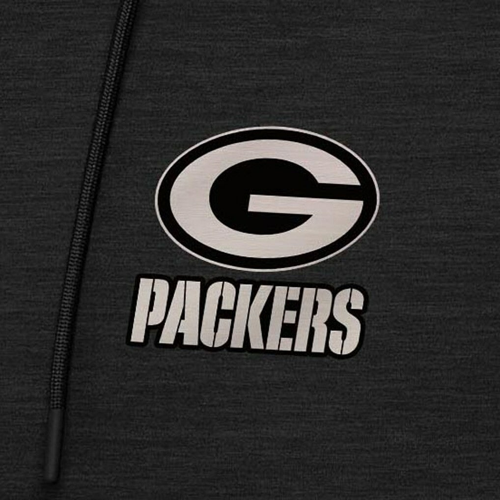 Antigua Spikes Raglan Quarter-Zip Hoodie - Green Bay Packers
