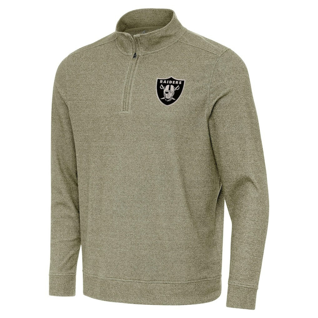 Antigua Subtle Quarter-Zip Top - Las Vegas Raiders