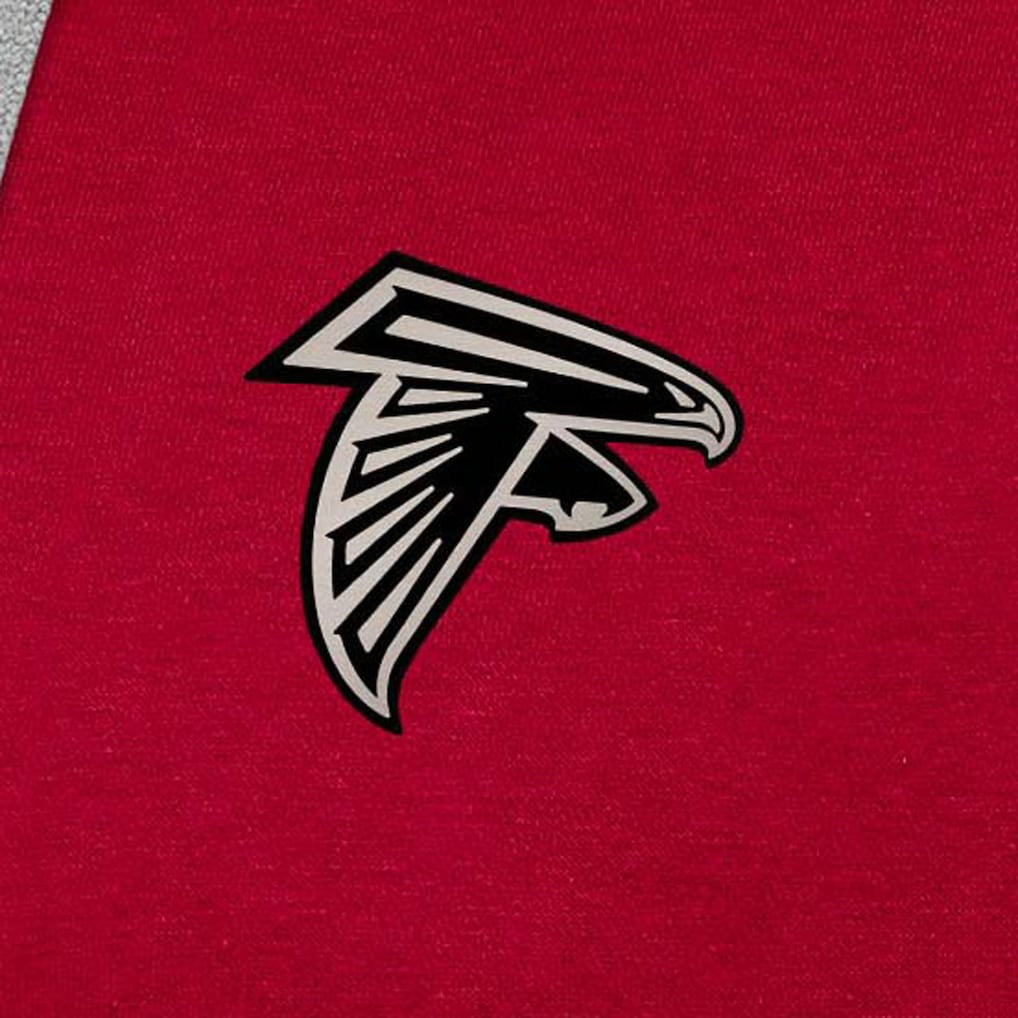 Antigua Brushed Carbon Victory Pullover Hoodie - Atlanta Falcons