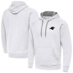 Antigua Brushed Carbon Victory Pullover Hoodie - Carolina Panthers