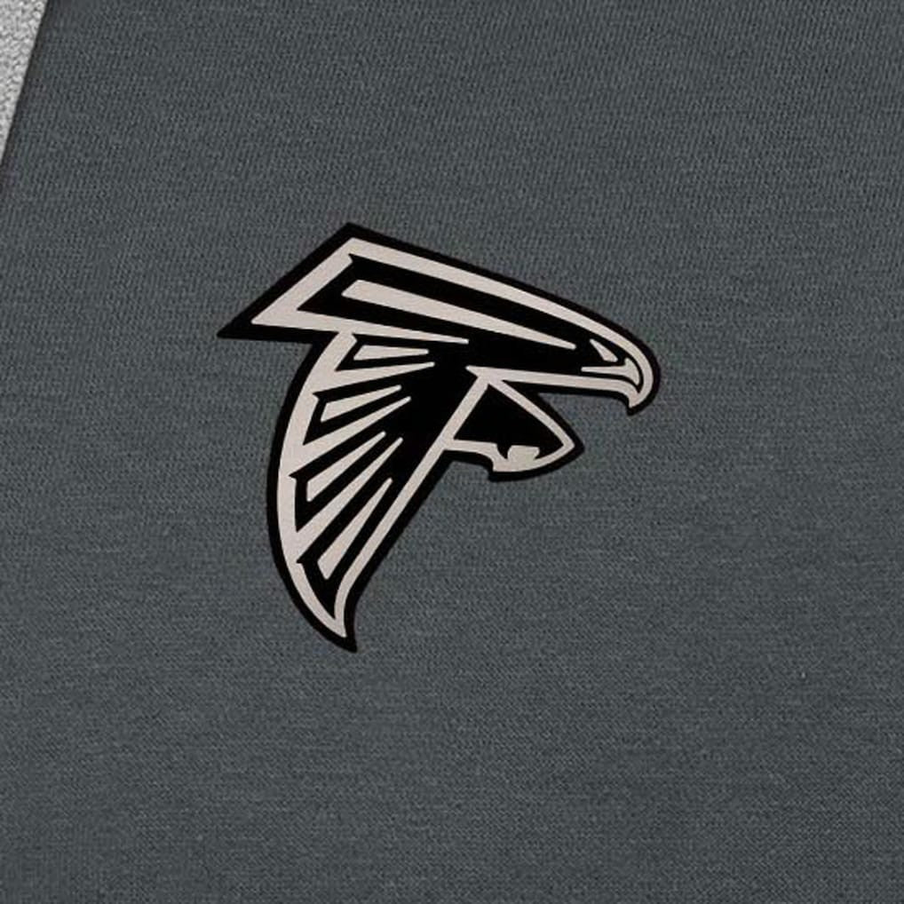 Antigua Brushed Carbon Victory Pullover Hoodie - Atlanta Falcons