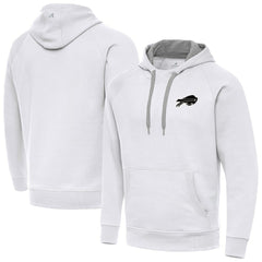 Antigua Brushed Carbon Victory Pullover Hoodie - Buffalo Bills