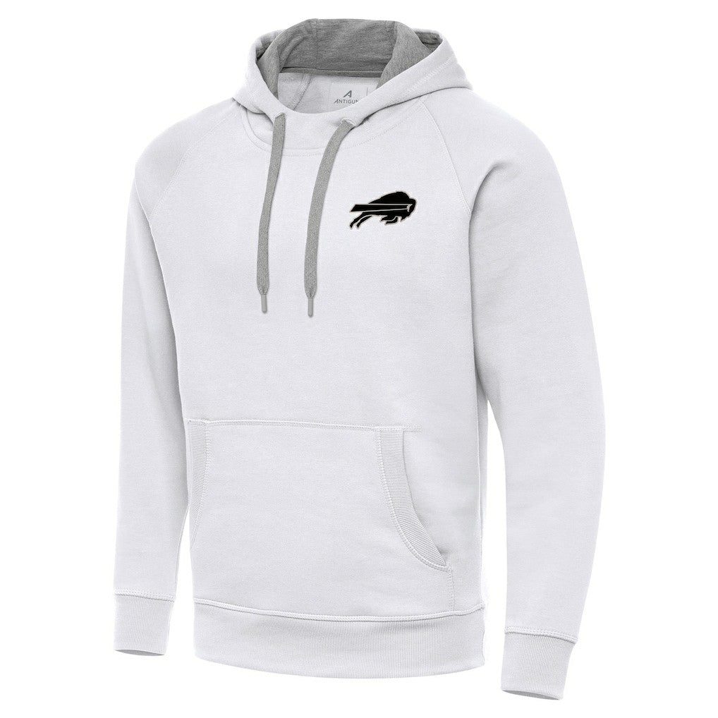 Antigua Brushed Carbon Victory Pullover Hoodie - Buffalo Bills