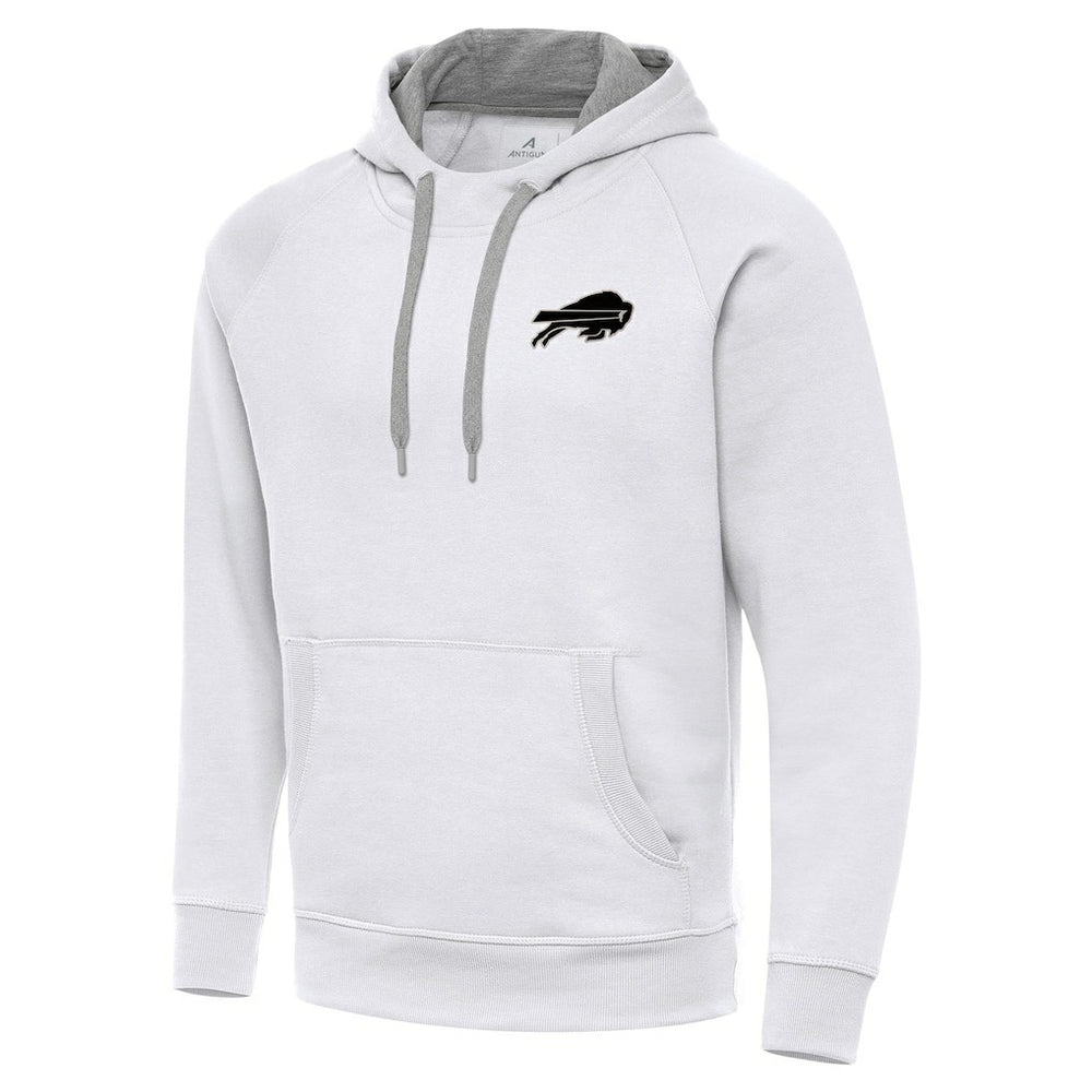 Antigua Brushed Carbon Victory Pullover Hoodie - Buffalo Bills