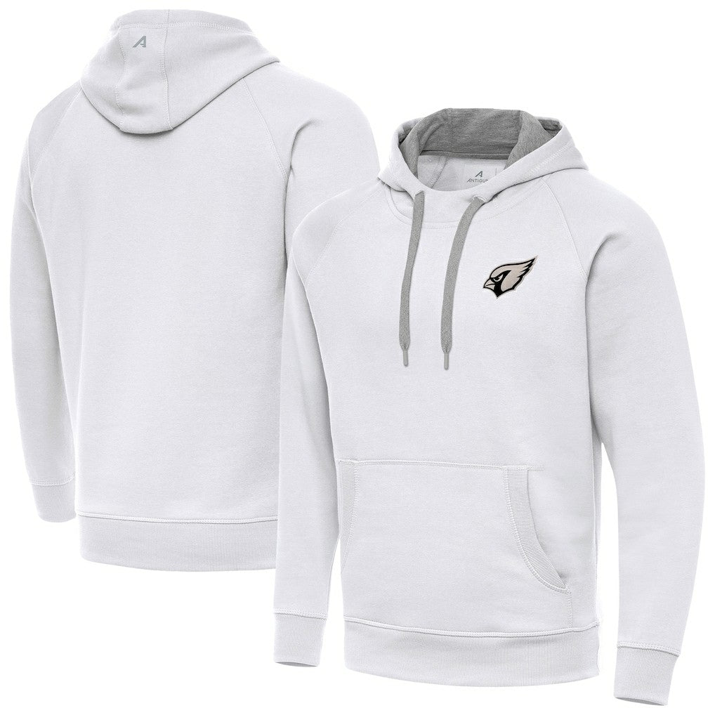 Antigua Brushed Carbon Victory Pullover Hoodie - Arizona Cardinals