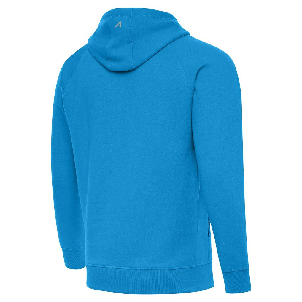Antigua Brushed Carbon Victory Pullover Hoodie - Carolina Panthers