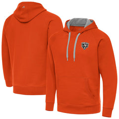 Antigua Brushed Carbon Victory Pullover Hoodie - Chicago Bears