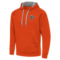 Antigua Brushed Carbon Victory Pullover Hoodie - Chicago Bears