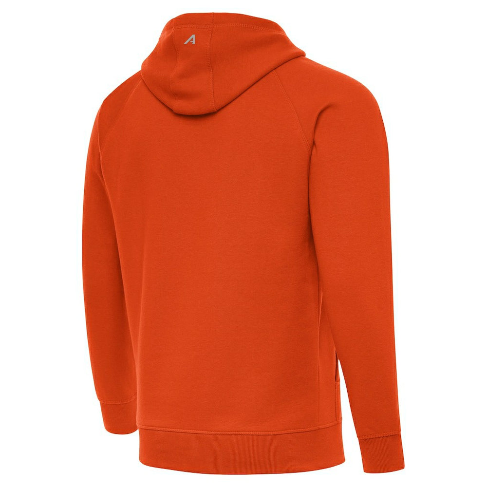 Antigua Brushed Carbon Victory Pullover Hoodie - Chicago Bears