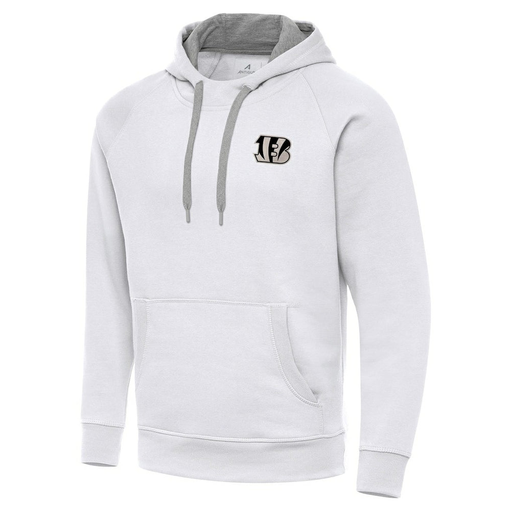 Antigua Brushed Carbon Victory Pullover Hoodie - Cincinnati Bengals