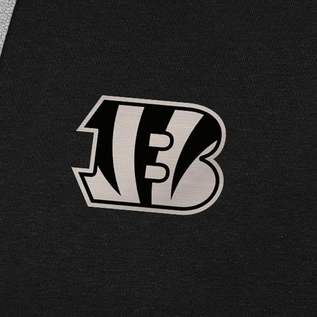 Antigua Brushed Carbon Victory Pullover Hoodie - Cincinnati Bengals