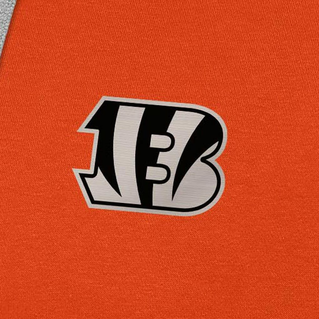 Antigua Brushed Carbon Victory Pullover Hoodie - Cincinnati Bengals