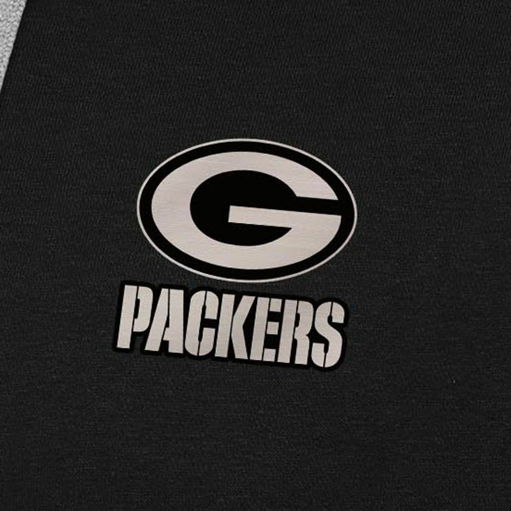 Antigua Brushed Carbon Victory Pullover Hoodie - Green Bay Packers