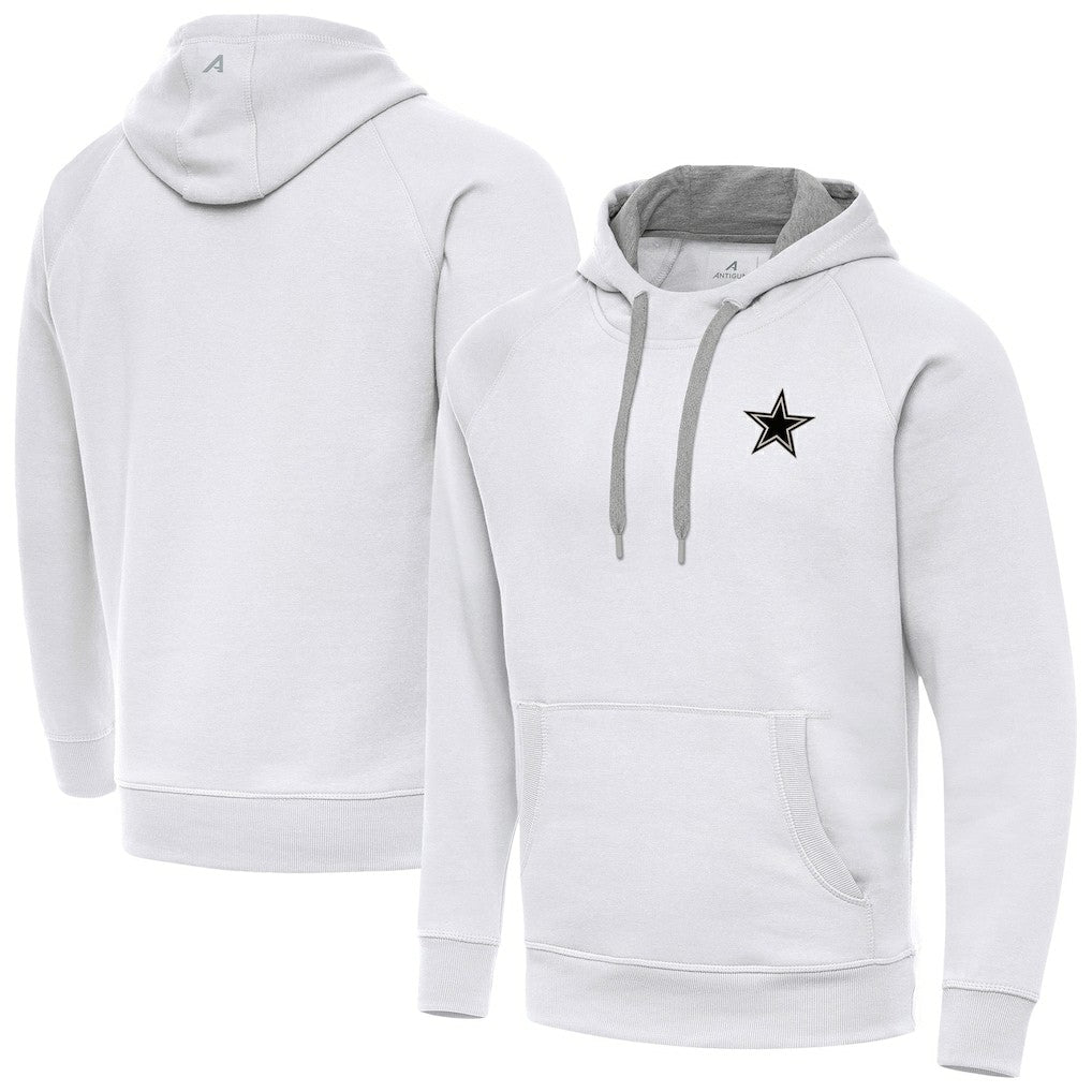 Antigua Brushed Carbon Victory Pullover Hoodie - Dallas Cowboys