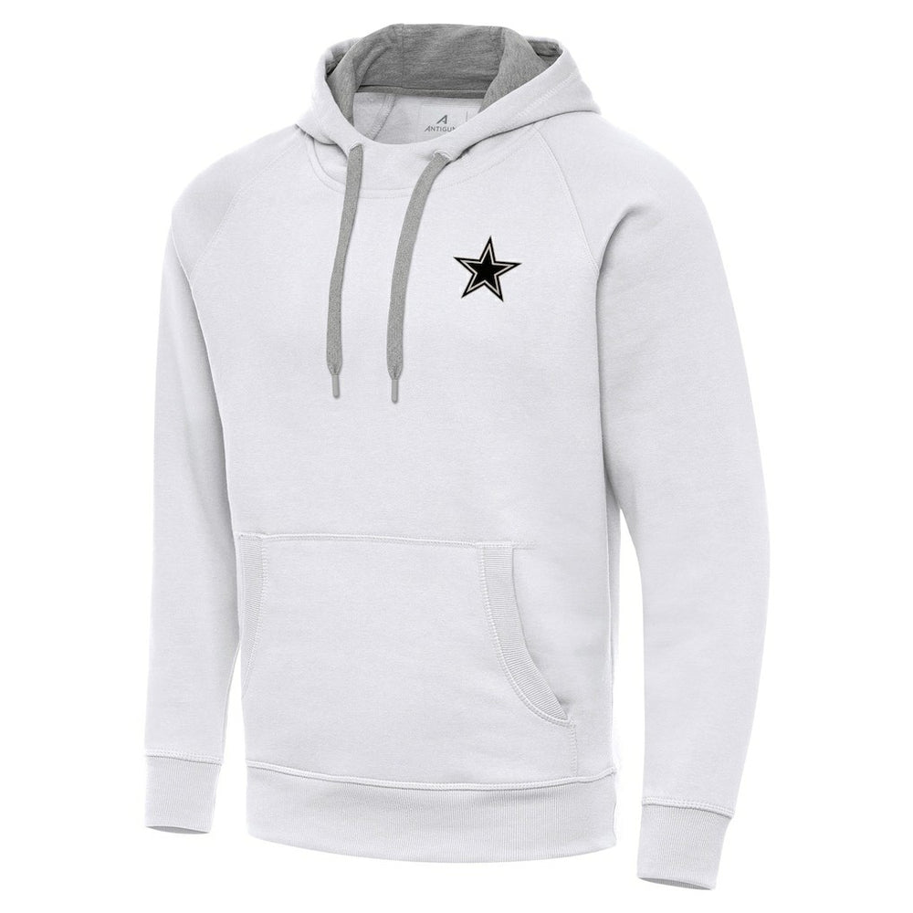 Antigua Brushed Carbon Victory Pullover Hoodie - Dallas Cowboys