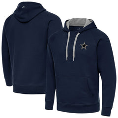 Antigua Brushed Carbon Victory Pullover Hoodie - Dallas Cowboys