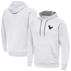 Antigua Brushed Carbon Victory Pullover Hoodie - Houston Texans