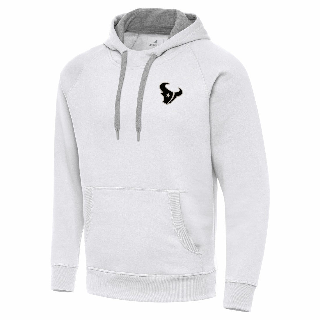 Antigua Brushed Carbon Victory Pullover Hoodie - Houston Texans