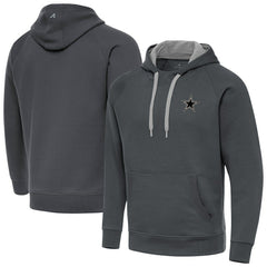 Antigua Brushed Carbon Victory Pullover Hoodie - Dallas Cowboys