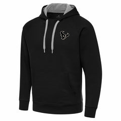 Antigua Brushed Carbon Victory Pullover Hoodie - Houston Texans