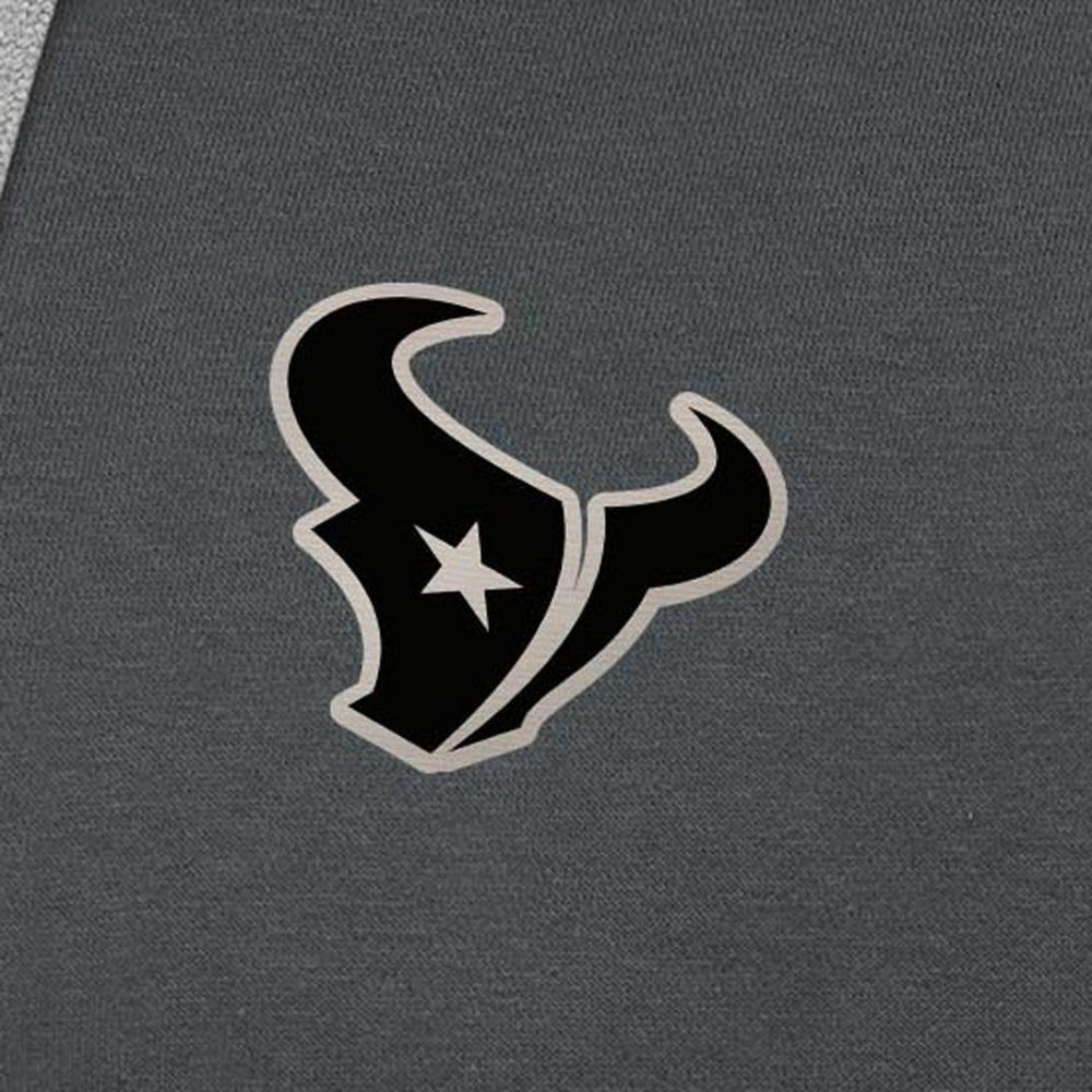 Antigua Brushed Carbon Victory Pullover Hoodie - Houston Texans