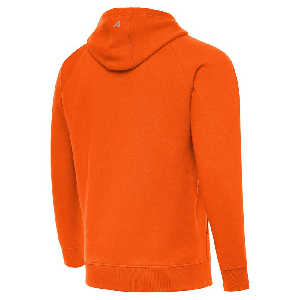 Antigua Brushed Carbon Victory Pullover Hoodie - Denver Broncos