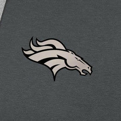 Antigua Brushed Carbon Victory Pullover Hoodie - Denver Broncos