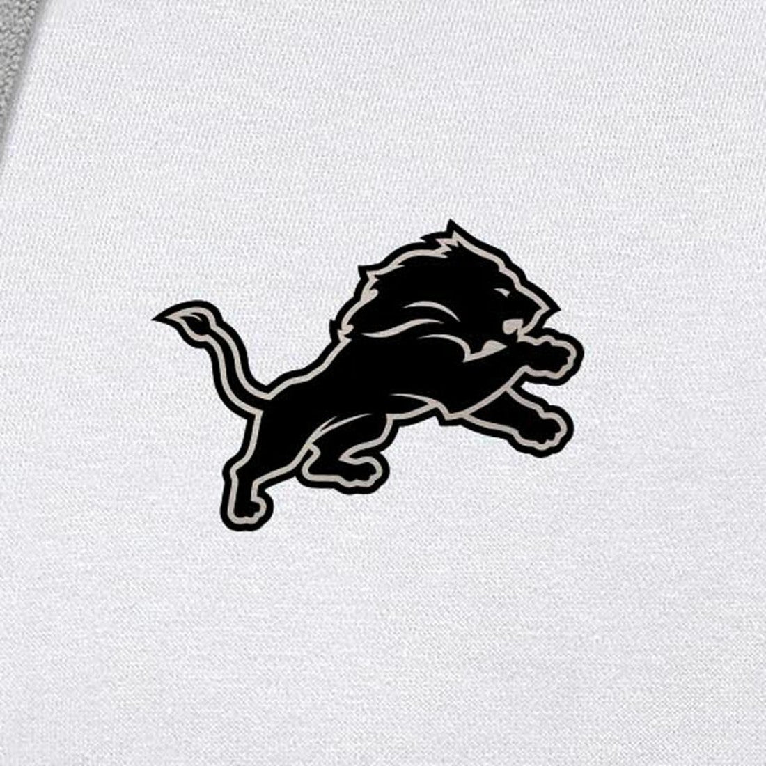 Antigua Brushed Carbon Victory Pullover Hoodie - Detroit Lions