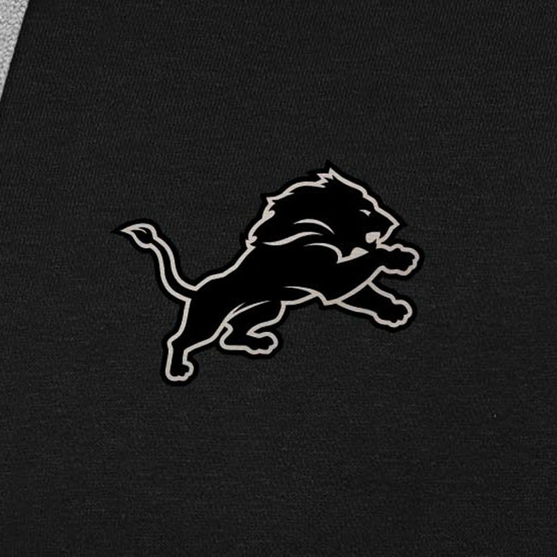 Antigua Brushed Carbon Victory Pullover Hoodie - Detroit Lions