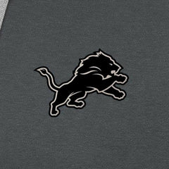 Antigua Brushed Carbon Victory Pullover Hoodie - Detroit Lions