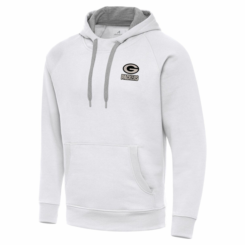 Antigua Brushed Carbon Victory Pullover Hoodie - Green Bay Packers