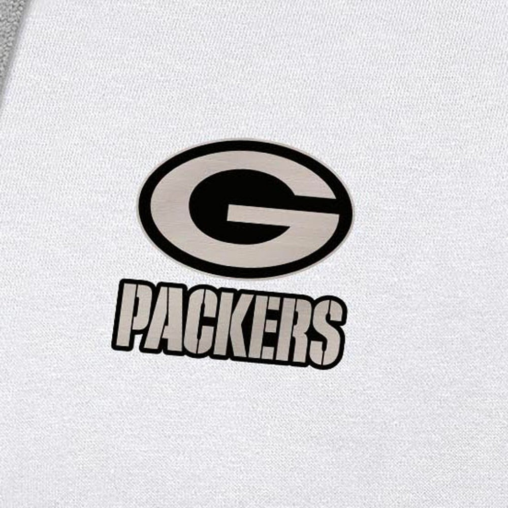 Antigua Brushed Carbon Victory Pullover Hoodie - Green Bay Packers