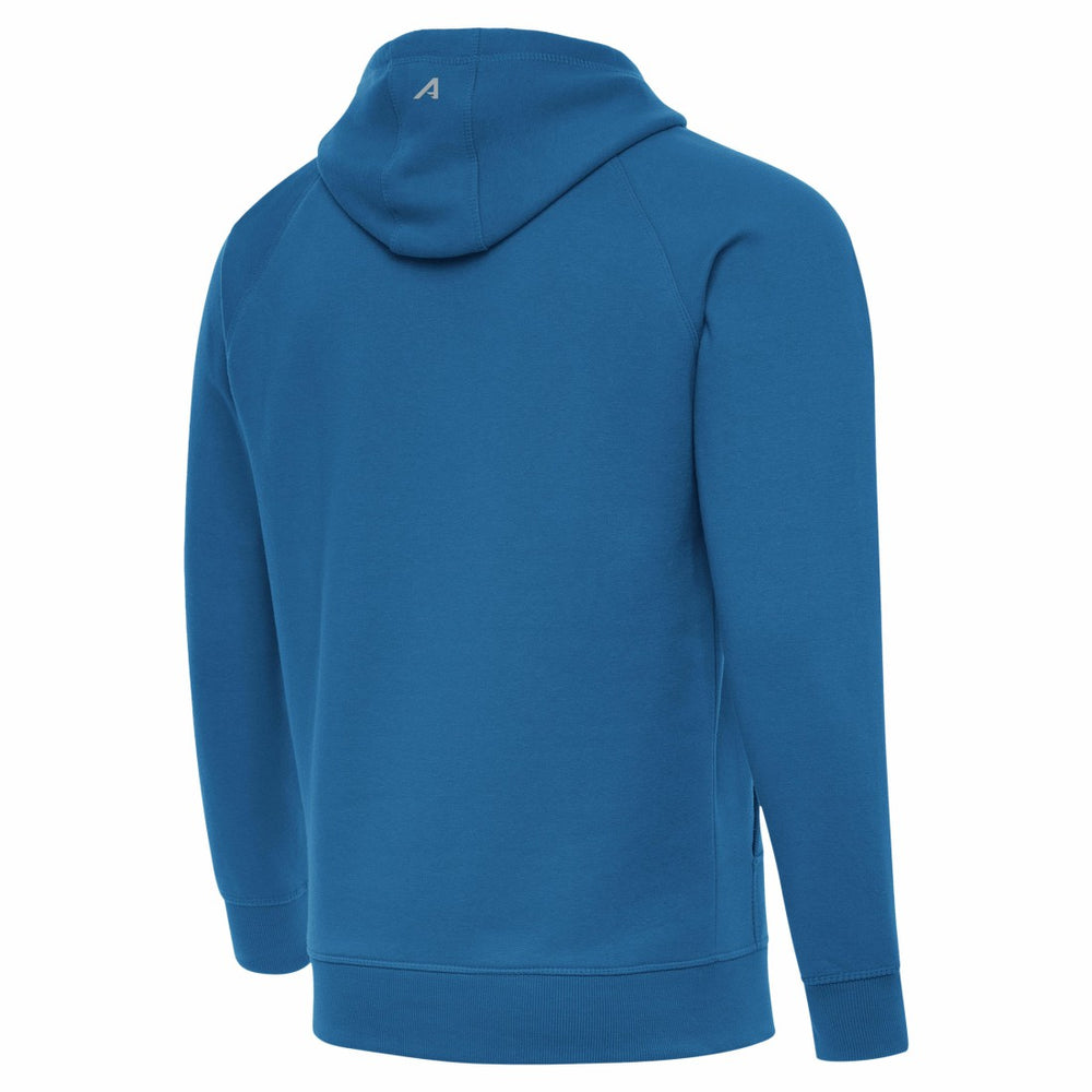 Antigua Brushed Carbon Victory Pullover Hoodie - Detroit Lions