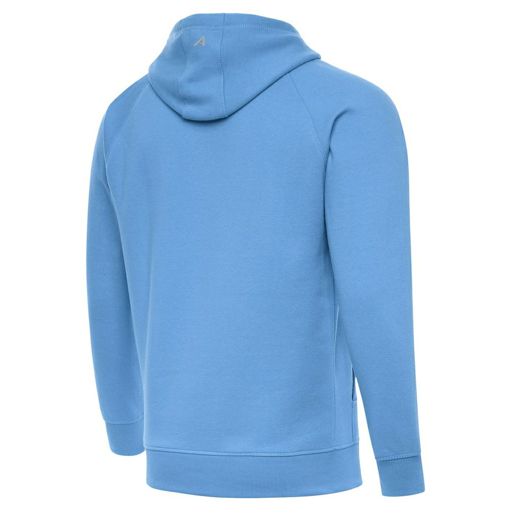 Antigua Brushed Carbon Victory Pullover Hoodie - Los Angeles Chargers