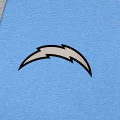 Antigua Brushed Carbon Victory Pullover Hoodie - Los Angeles Chargers