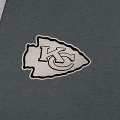 Antigua Brushed Carbon Victory Pullover Hoodie - Kansas City Chiefs