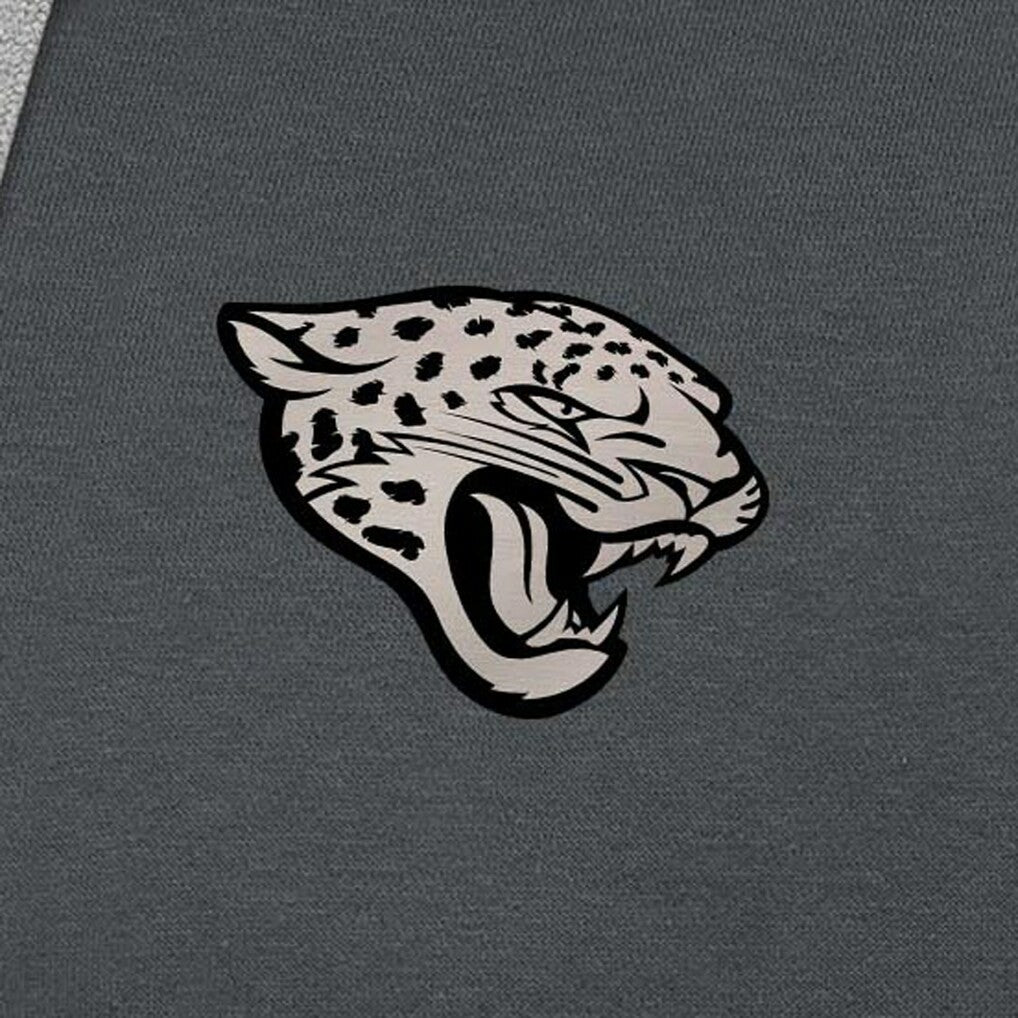 Antigua Brushed Carbon Victory Pullover Hoodie - Jacksonville Jaguars